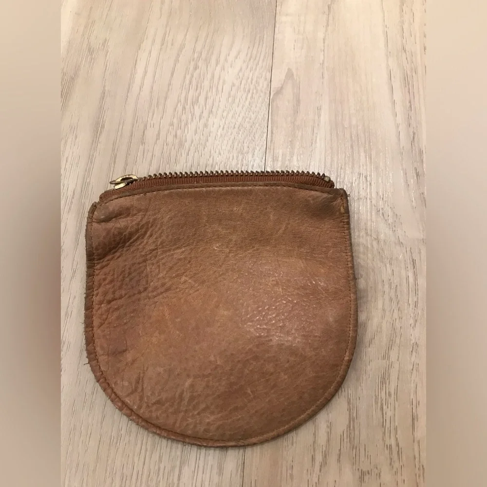 Baggu Brown Leather small  Pouch *Read* - Picture 6 of 11